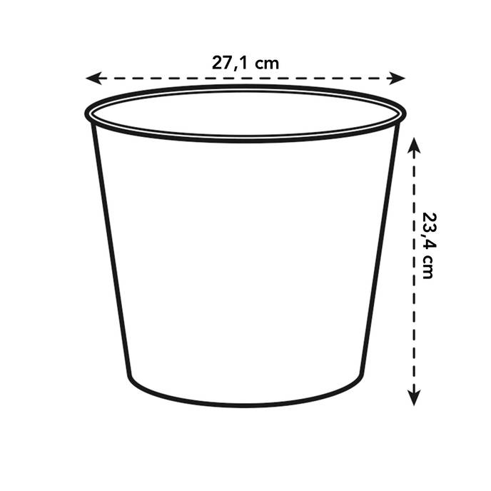 brussels diamond hoog easy insert 27cm living black